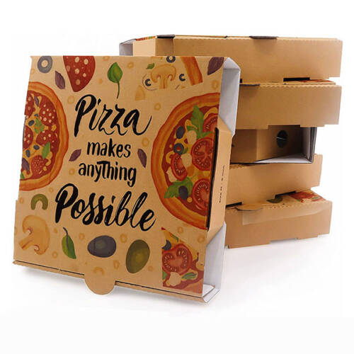 Hộp carton pizza in nhiều màu