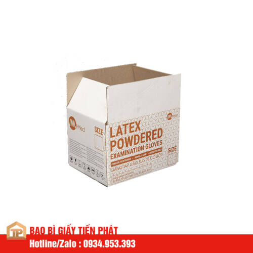thùng carton 3 lớp latex powdered